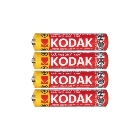 Baterie Kodak ZINC Super Heavy Duty AAA LR03, 4 szt. Baterie Kodak ZINC Super Heavy Duty AAA LR03, 4 szt.