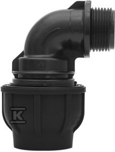 KOLANO ZACISK.PP 90ST.90X3" GZ DO PE KOLANO ZACISK.PP 90ST.90X3" GZ DO PE