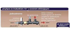 PRZYŁĄCZE CIŚNIEN Z JEDNYM ŚRUBUNKIE PRZYŁĄCZE CIŚNIEN Z JEDNYM ŚRUBUNKIE