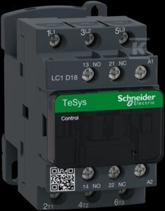 STYCZ.D 3P 18A NZ+NO 24V 50/60HZ AC3