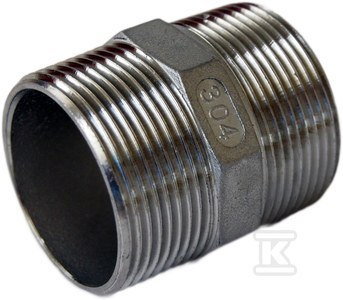 NYPEL GZ3/4" DN20, STAL NIERDZ. NYPEL GZ3/4" DN20, STAL NIERDZ.