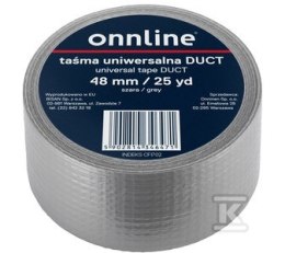 TAŚMA ONNLINE 48MM/25YD SZARA DUCT