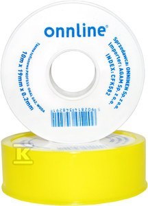 TAŚMA TEFLON PROF 10MX19MMX0,2MM GAZ/WO TAŚMA TEFLON PROF 10MX19MMX0,2MM GAZ/WO