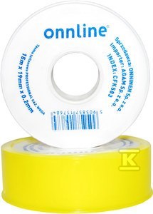 TAŚMA TEFLON PROF 15MX19MMX0,2MM GAZ/WO TAŚMA TEFLON PROF 15MX19MMX0,2MM GAZ/WO