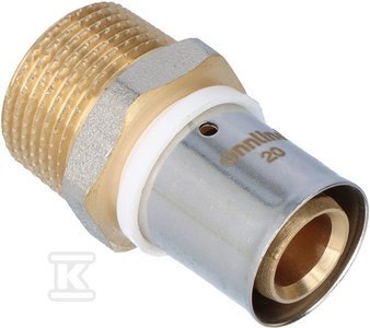 ZŁĄCZKA ZAPRASOWYWANA GZ 20MM X 3/4" ZŁĄCZKA ZAPRASOWYWANA GZ 20MM X 3/4"