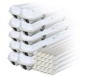 Zestaw 10x oprawa hermetyczna lampa led ip65 1-stronna + 20x świetlówka led 120cm 18w t8 6000k 1-stronna zimna