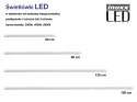 Zestaw: 10x świetlówka led 120cm 18w t8 4000k g13 neutralna przezroczysta