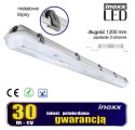 Zestaw: 2x oprawa hermetyczna lampa led ip65 + 4x świetlówka led 120cm 18w t8 4000k g13 neutralna