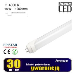 Zestaw: 20x świetlówka led 120cm 18w t8 4000k g13 neutralna
