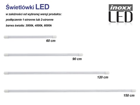 Zestaw: 20x świetlówka led 120cm 18w t8 4000k g13 neutralna Zestaw: 20x świetlówka led 120cm 18w t8 4000k g13 neutralna