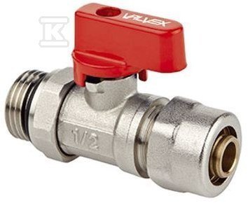 ZAWÓR MINI PLUS G1/2"X16 PEX/AL, CZERW. ZAWÓR MINI PLUS G1/2"X16 PEX/AL, CZERW.