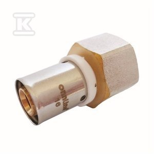 ZŁĄCZKA ZAPRASOWYWANA GW 25MM X 1/2" ZŁĄCZKA ZAPRASOWYWANA GW 25MM X 1/2"