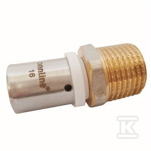 ZŁĄCZKA ZAPRASOWYWANA GZ 25MM X 3/4" ZŁĄCZKA ZAPRASOWYWANA GZ 25MM X 3/4"