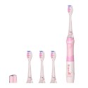 Szczoteczka soniczna dla dzieci SEAGO, kolor różowy, 1xAAA 1,5V (brak w zestawie), 3 końcówki, SG-977 Pink