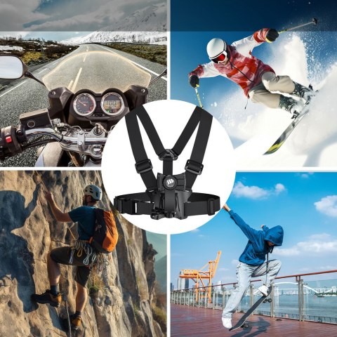Szelki sportowe do telefonu Maclean, uniwersalne, do telefonu, aparatu, kamer GoPro i innych, obrotowy uchwyt, MC-294 Szelki sportowe do telefonu Maclean, uniwersalne, do telefonu, aparatu, kamer GoPro i innych, obrotowy uchwyt, MC-294
