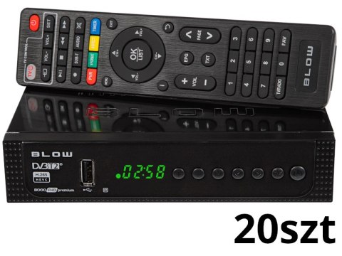 77-037# Dekoder tuner dvb-t2 blow 8000fhd premium op. 77-037# Dekoder tuner dvb-t2 blow 8000fhd premium op.