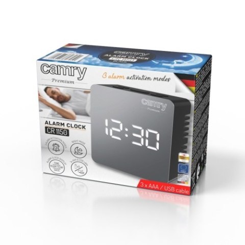 CR 1150 black Budzik led CR 1150 black Budzik led