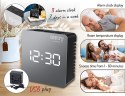 CR 1150 black Budzik led
