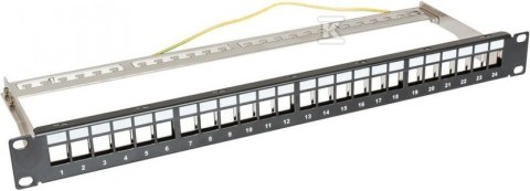 PANEL NIEWYPOSAŻONY 19" 1U, CZARNY PANEL NIEWYPOSAŻONY 19" 1U, CZARNY