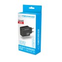 EZC107K Esperanza ładowarka sieciowa 36w 4x usb-a qc 3.0 18w