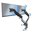 ERW020 Esperanza uchwyt biurkowy gazowy do 2 monitorów 17?-27" mache