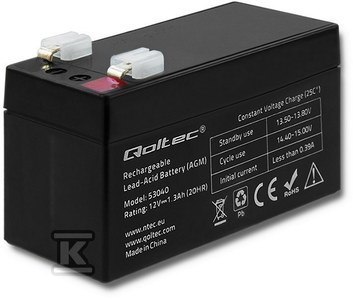AKUMULATOR AGM/12V/1.3AH/MAX. 19.5A