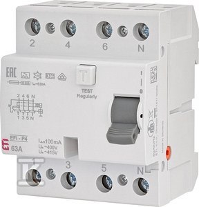 EFI-P4 A 63/0.1 WYŁ.RÓŻNIC-PRĄD.
