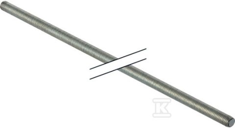 PRĘT GWINTOWANY M10 L=2.0M (KAN.HDPE)