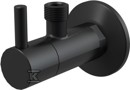 ZAWÓR KĄTOWY FILTR 1/2×3/8" CZARNY-MA ZAWÓR KĄTOWY FILTR 1/2×3/8" CZARNY-MA