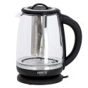 CR 1290 black Czajnik szklany 2,0 l z zaparzaczem oraz regulacją temp.