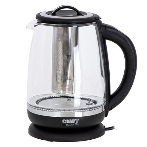 CR 1290 black Czajnik szklany 2,0 l z zaparzaczem oraz regulacją temp. CR 1290 black Czajnik szklany 2,0 l z zaparzaczem oraz regulacją temp.