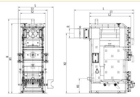 Kocioł zgazowujący drewno PEREKO RETRO 14 kW Kocioł zgazowujący drewno PEREKO RETRO 14 kW