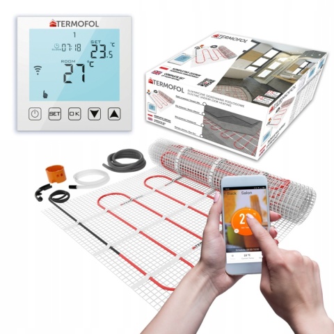 3m2 Zestaw mata grzewcza z termoregulatorem TF-WIFI