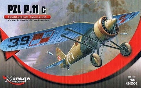 Model plastikowy pzl p-11c wersja z bombami