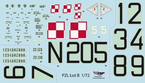 Pzl-37b ŁoŚ model set Pzl-37b ŁoŚ model set