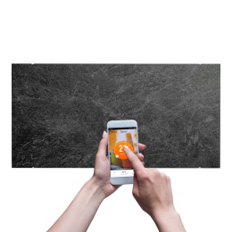 1000W Ceramiczne panele grzewcze WIFI - DEKORACYJNE szary marmur