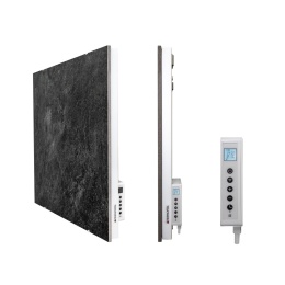 500W Ceramiczne panele grzewcze WIFI - DEKORACYJNE szary marmur