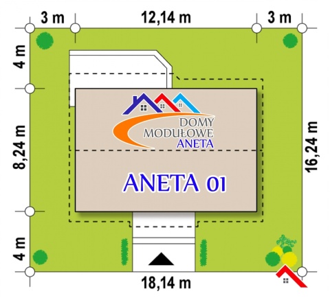 Dom modułowy ANETA 01 z montażem 8%VAT nazwa handlowa Dom modułowy ANETA 01 z montażem 8%VAT nazwa handlowa