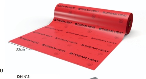 FOLIA GRZEWCZA DREAM HEAT No.3 220W/1m2 na podłogę, sufit, ściany FOLIA GRZEWCZA DREAM HEAT No.3 220W/1m2 na podłogę, sufit, ściany