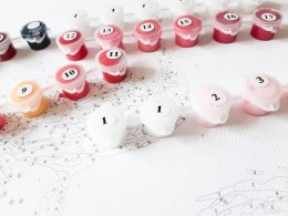 Obraz paint it! malowanie po numerach. flaming w koronie