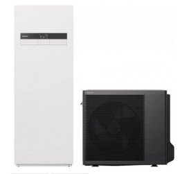 7kW Panasonic seria K 2 strefy z zasobnikiem 185L 1 faza Pompa ciepła ALL IN ONE SPLIT KIT-ADC07KE5B