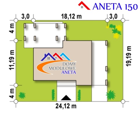 Dom modułowy ANETA 150 z montażem 8%VAT nazwa handlowa Dom modułowy ANETA 150 z montażem 8%VAT nazwa handlowa
