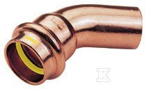 ŁUK JEDNOKIEL. 45ST 54MM B PRESS GAS