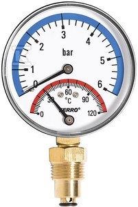 TERMOMANOM.80MM 1/2RADIALNY DO 6BAR 120C TERMOMANOM.80MM 1/2RADIALNY DO 6BAR 120C