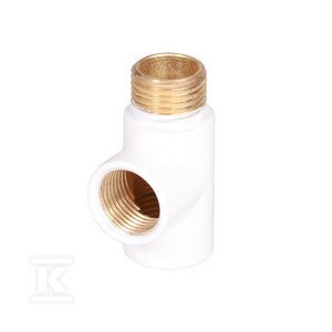 TRÓJNIK DO GRZAŁKI 1/2" RAL9016 TRÓJNIK DO GRZAŁKI 1/2" RAL9016