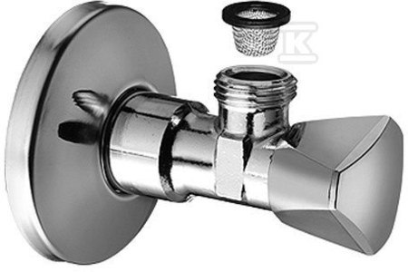 ZAWÓR KĄTOWY 1/2"X3/8" Z FILTREM SANLA ZAWÓR KĄTOWY 1/2"X3/8" Z FILTREM SANLA
