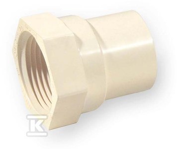 ZŁĄCZKA NAKR Z USZCZELKĄ KW/GW 1/2" P ZŁĄCZKA NAKR Z USZCZELKĄ KW/GW 1/2" P