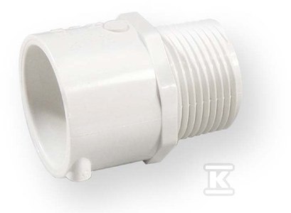 ZŁĄCZKA Z GWINTEM WKRĘTNA KW/GZ PVC 1 ZŁĄCZKA Z GWINTEM WKRĘTNA KW/GZ PVC 1