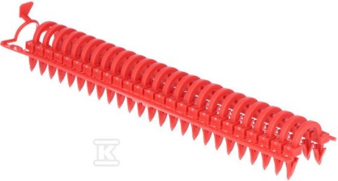 KLIPS 3D NA RURĘ 14-17MM ŁADUNEK CZERW