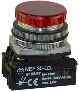 NEF30LD/24V-230V-CZERWONA LAMPKA